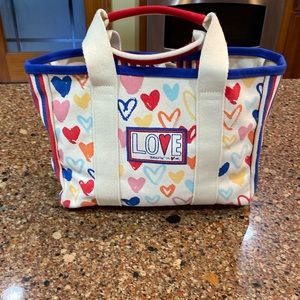 NWOT BRIGHTON SMALL CANVAS LOVE TOTE